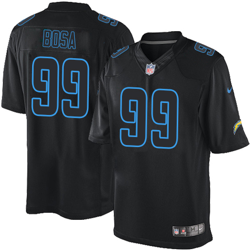 Men's Elite Joey Bosa Nike Jersey Black - #99 Impact NFL Los Angeles Chargers